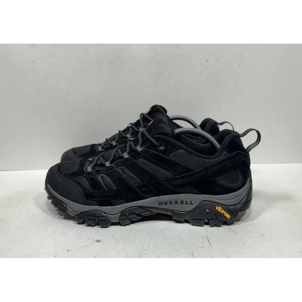 Merrell Moab 2 Vent Hiking Shoes Black Night Low Top Men's Size 10.5 Vibram